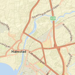 Halmstad Street Map