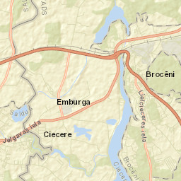Brocēni Street Map