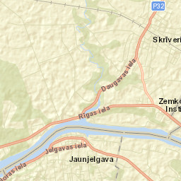 Jaunjelgava Street Map