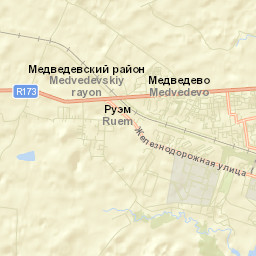 Medvedevo Street Map