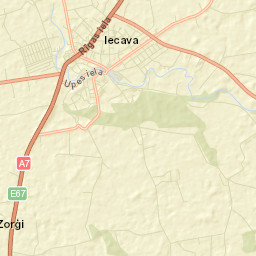 Iecava Street Map