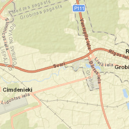 Grobiņa Street Map