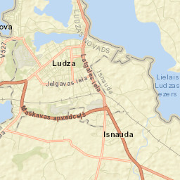 Ludza Street Map