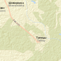 Talitsy Street Map