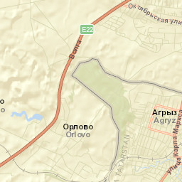 Agryz Street Map