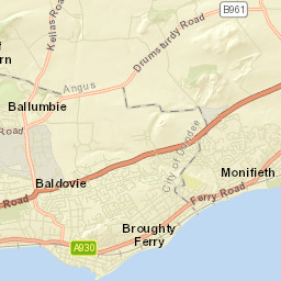 Monifieth Street Map