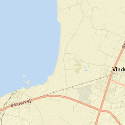 Vinderup Street Map