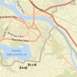 Krustpils Street Map