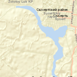 Sysertskiy Rayon Street Map