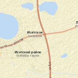 Isetskoye Street Map