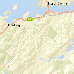 A85, Oban, Argyll and Bute, UK Street Map