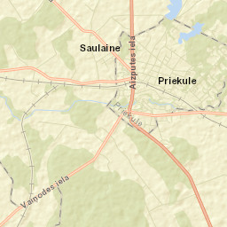 Priekule Street Map