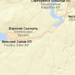 Verkhnyaya Sysert’ Street Map
