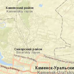 Kamensk-Ural’skiy Street Map