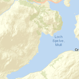 A849, Isle of Mull, Argyll and Bute PA65, UK Street Map