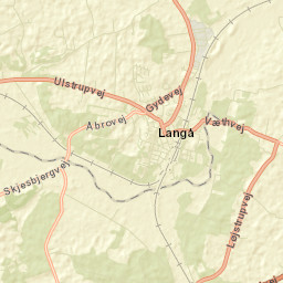 Langå Street Map