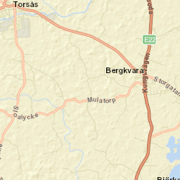 Bergkvara Street Map