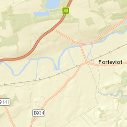 B934, Perth, Perth and Kinross PH2, UK Street Map