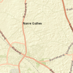 Hadsten Street Map