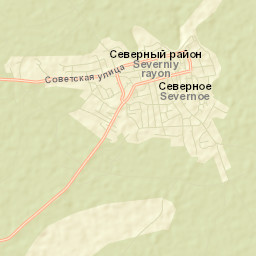 Severnoye Street Map