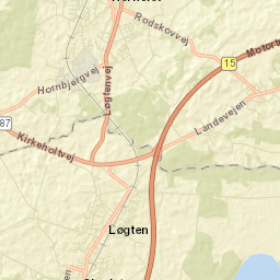 Løgten Street Map