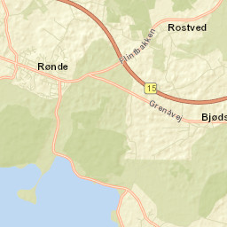 Rønde Street Map
