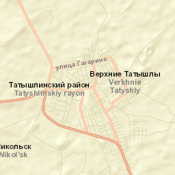Verkhniye Tatyshly Street Map
