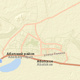 Abatskoye Street Map