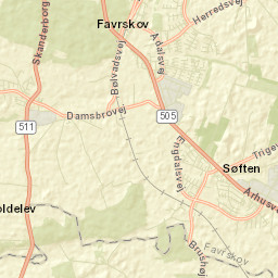 Hinnerup Street Map