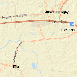 Munka-Ljungby Street Map