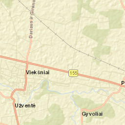 Viekšniai Street Map