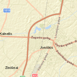 Joniškis Street Map