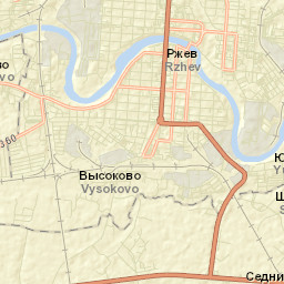 Rzhev Street Map
