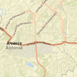 Achinskiy Rayon Street Map