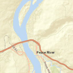 Peace River Street Map