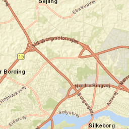 Silkeborg Kommune Street Map