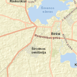 Birzai Street Map