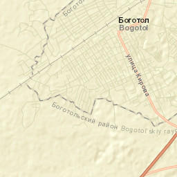 Bogotol Street Map