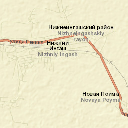Nizhniy Ingash Street Map