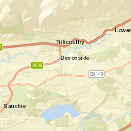Tillicoultry Street Map