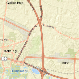 Herning Street Map