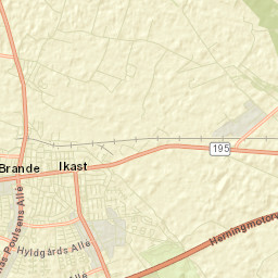 Ikast Street Map