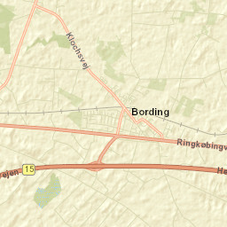 Bording Kirkeby Street Map