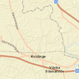 Kvidinge Street Map
