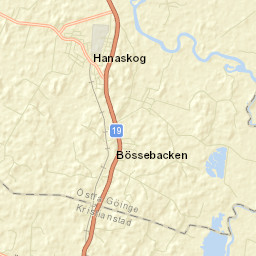 Hanaskog Street Map