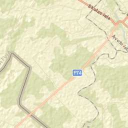 Aknīste Street Map