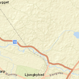 Ljungbyhed Street Map