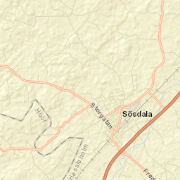 Sösdala Street Map
