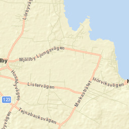 Mjällby Street Map