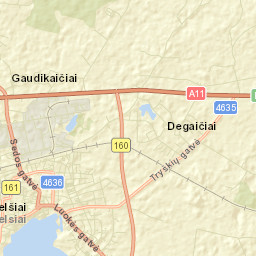 Telsiai Street Map